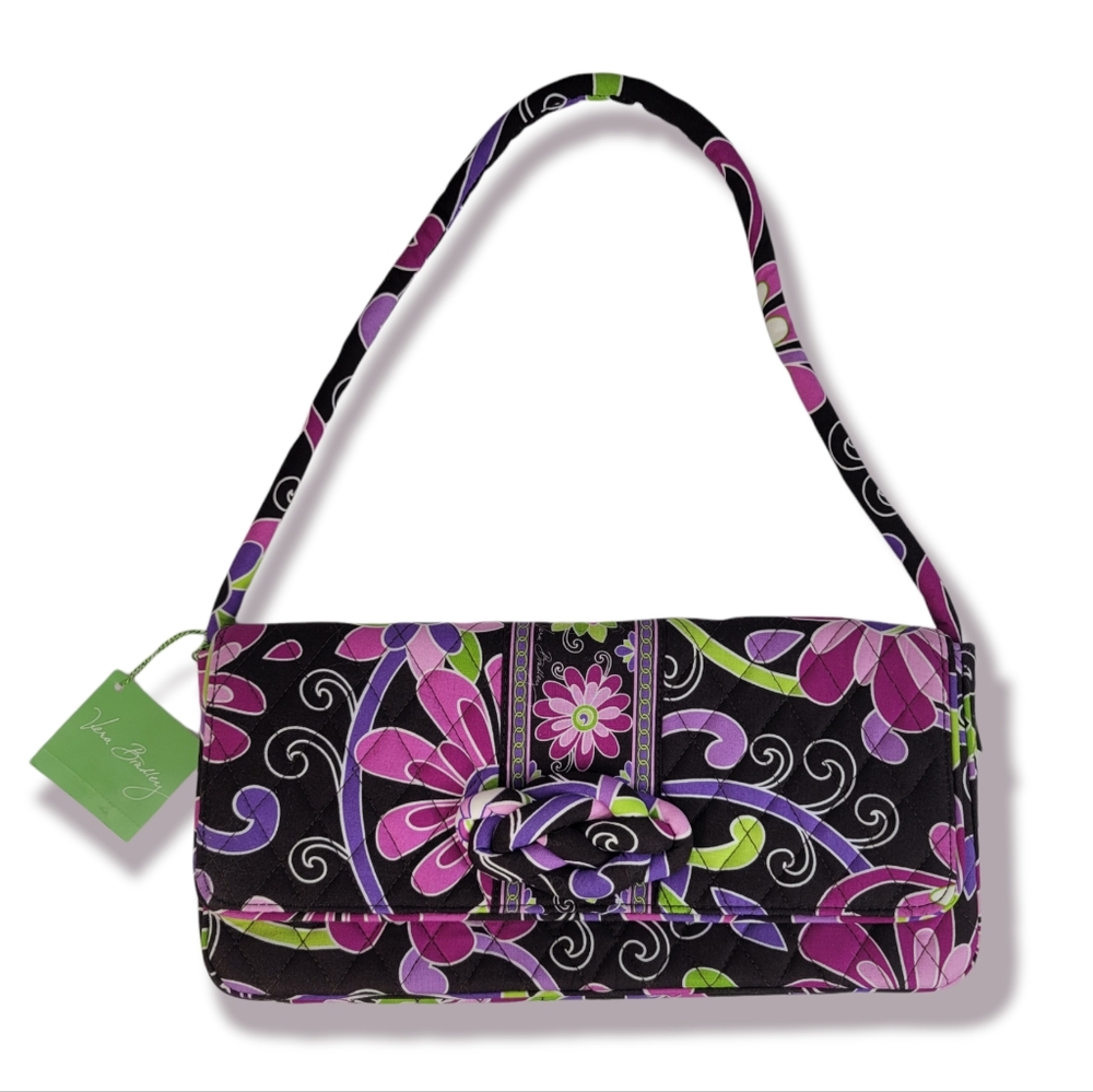 Vera Bradley Purple Punch "Knot Just a Clutch" Bag